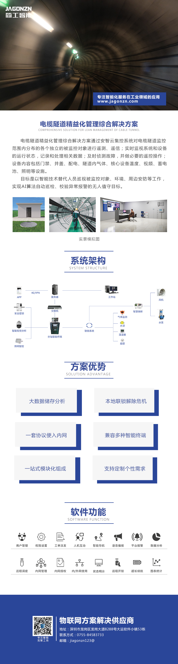 电缆隧道精益化管理综合解决方案